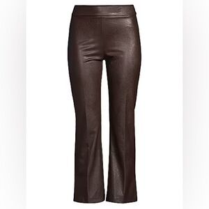 Shimmering Brown Ankle Pants